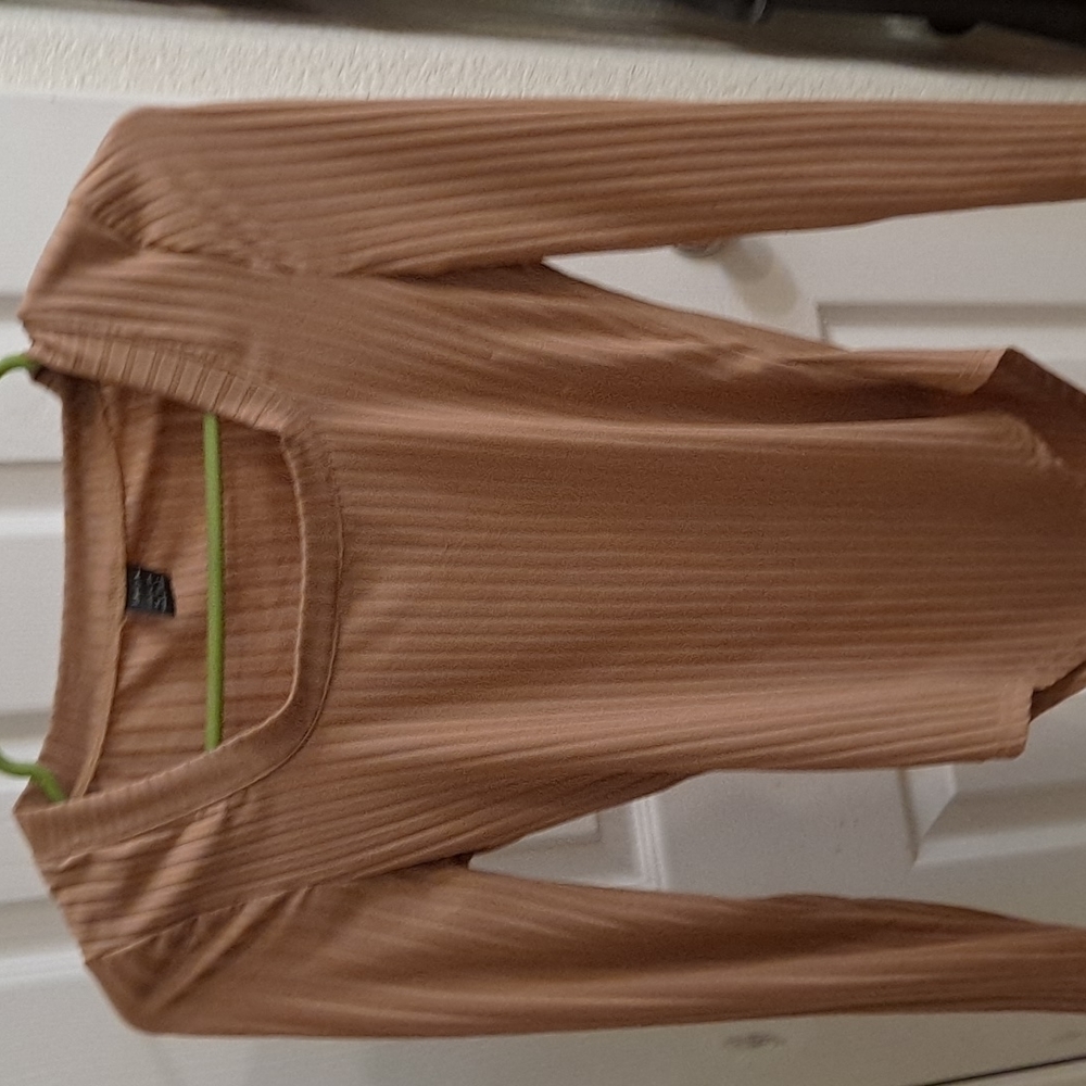 Long Sleeve Beige Bodysuit